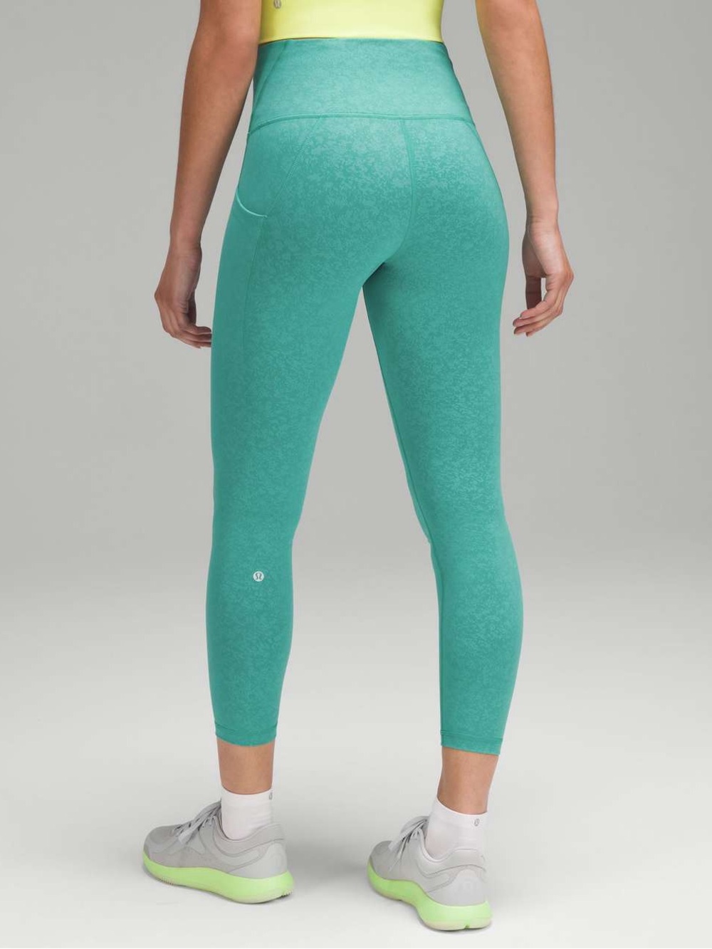 Lululemon Wunder Train HR tight 25” Blaze Maldives Green *pockets Size 4 NWT